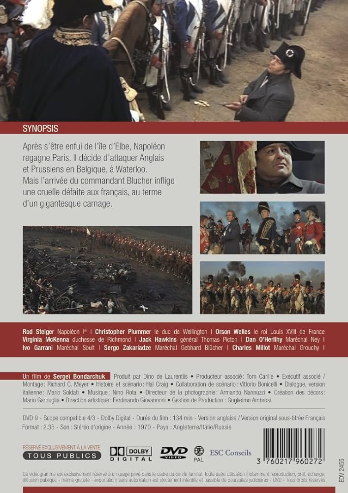 Waterloo: Amazon.ca: BONDARCHUK/STEIGER: Movies & TV Shows